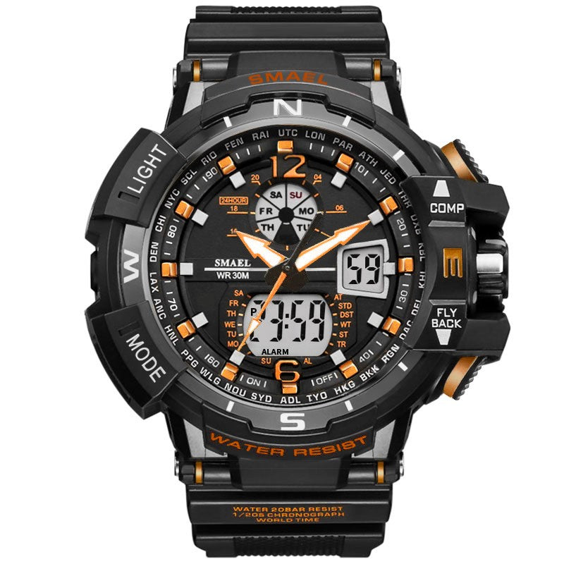 Dual Display Waterproof Multi-Function Watch