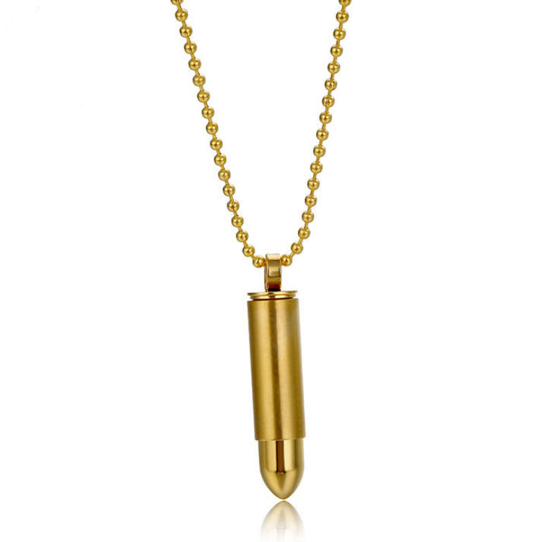 Bullet Titanium Steel Necklace