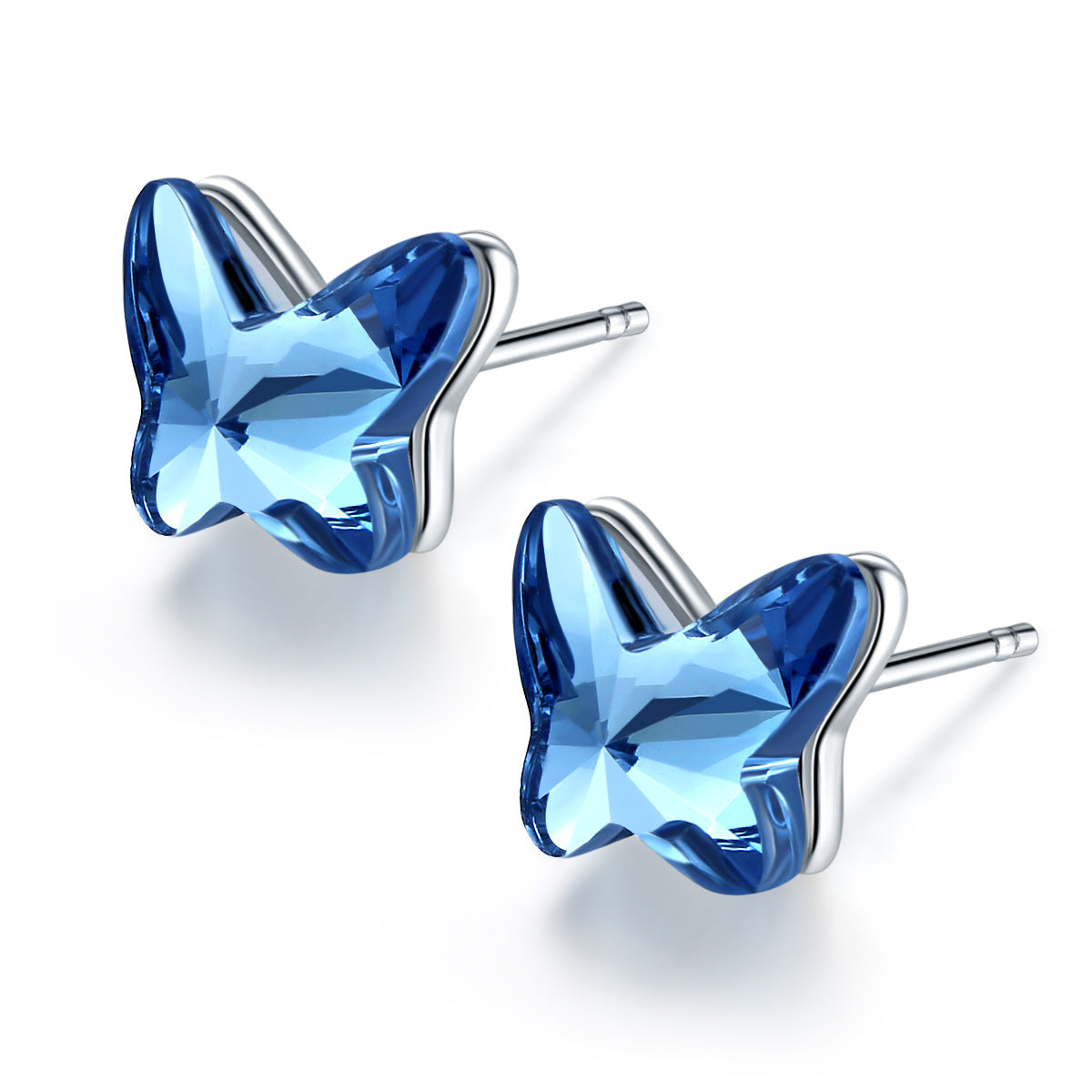 Butterfly Crystal Stud Earrings