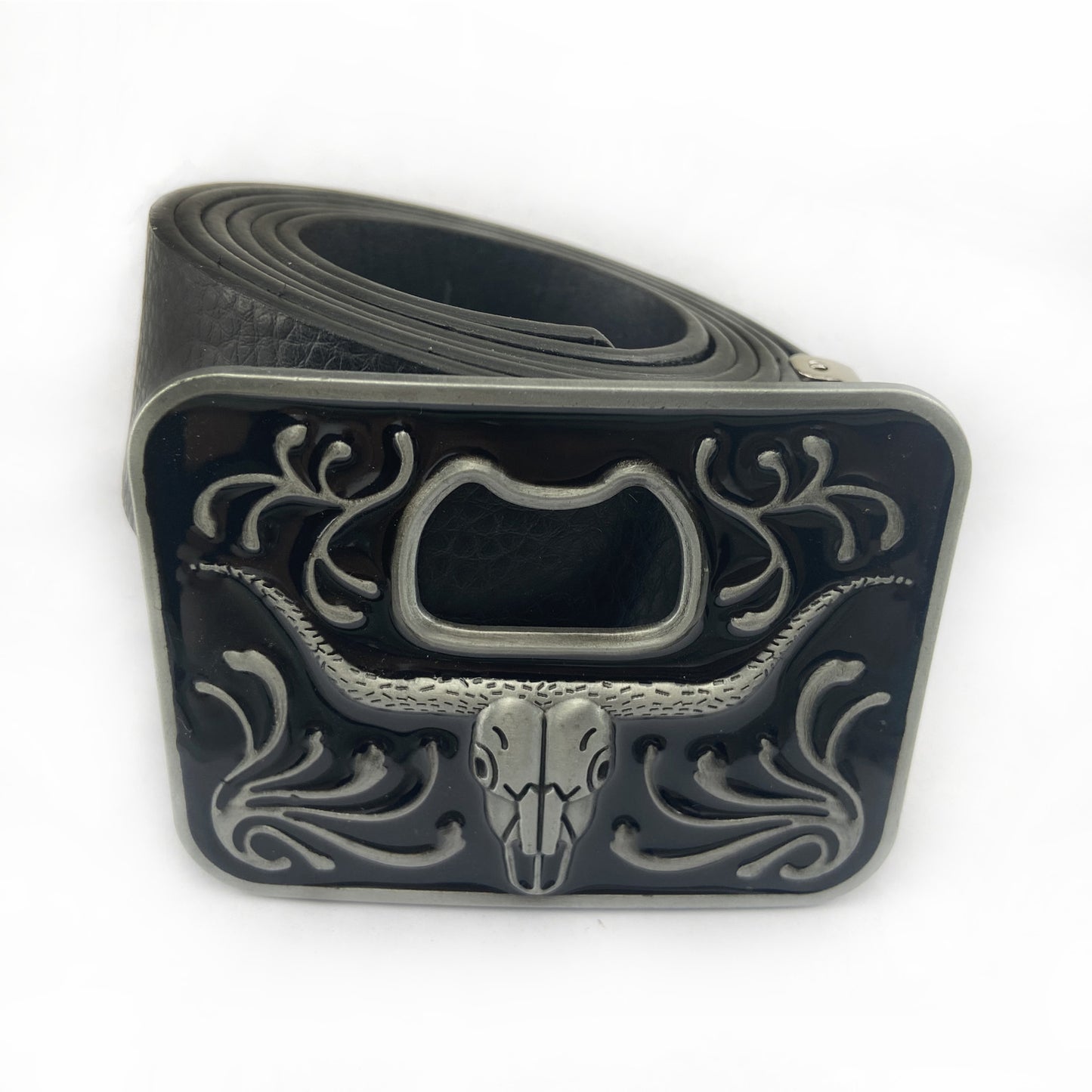 Zinc Alloy Ox Head Bottle Opener Belt Buckle