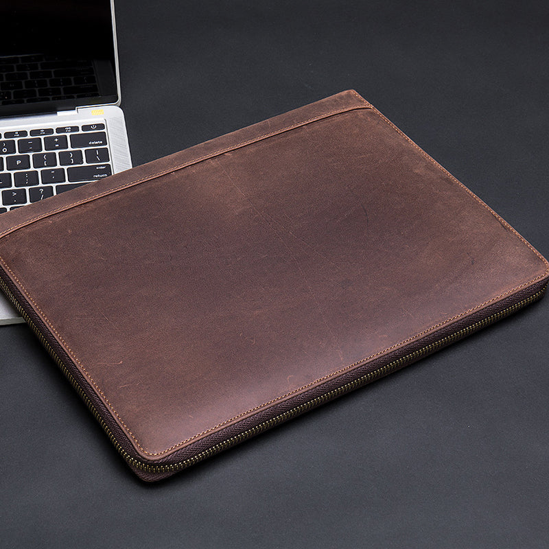 First Layer Leather Computer Tablet Case Coin Wallet