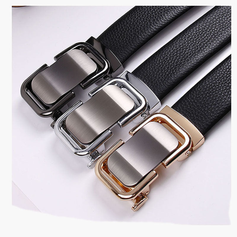 The First Layer Pure Cow Leather Fashion Leisure Belt Men's Fashion