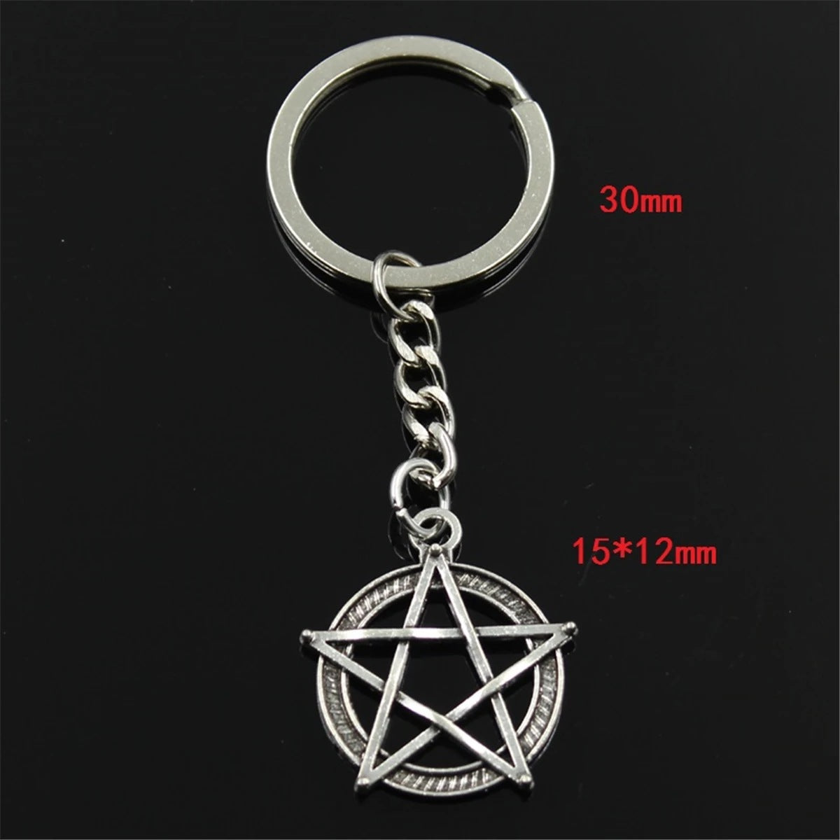 Five Pointed Star Mysterious Power Symbol Key Chain