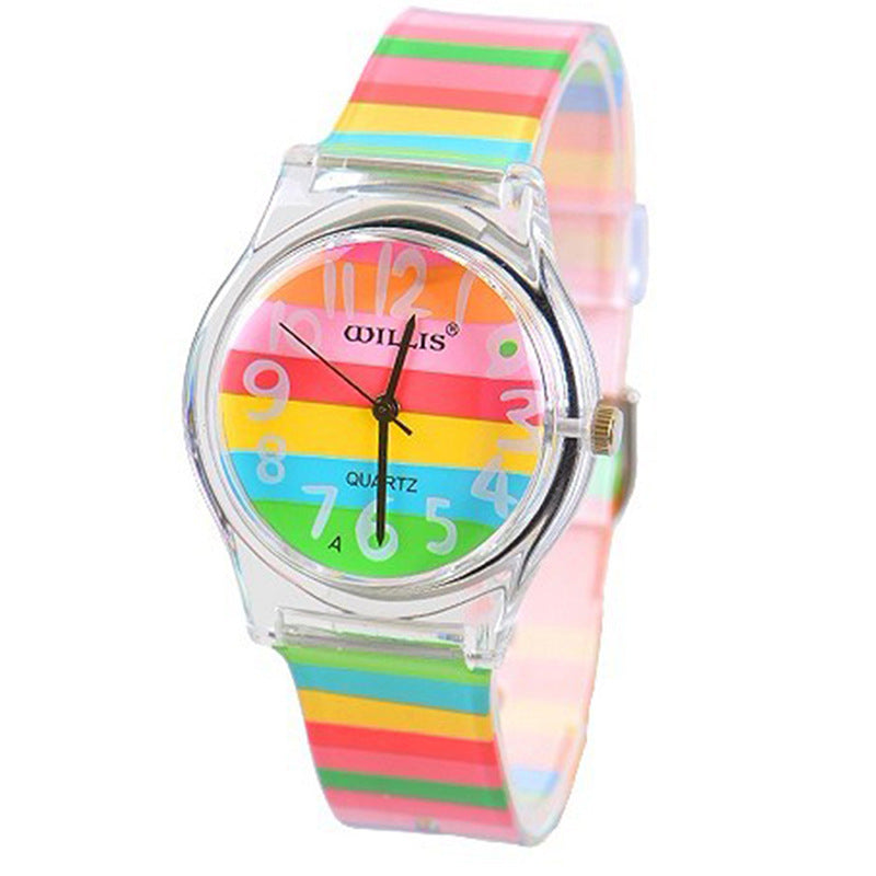 Striped Student Sports Quartz Watch