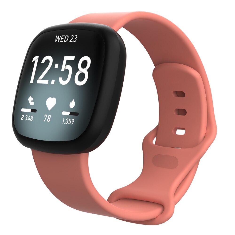 Pure Color Waterproof Sports Silicone Strap