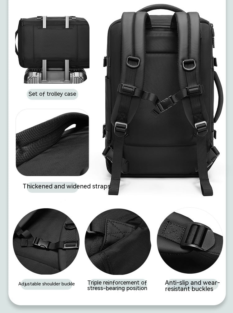 Multi-Functional Backpack Capacity Storage Business Oxford Cloth Waterproof Travel Bag