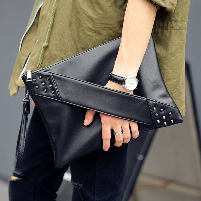 Fashionable Rivet Clutch