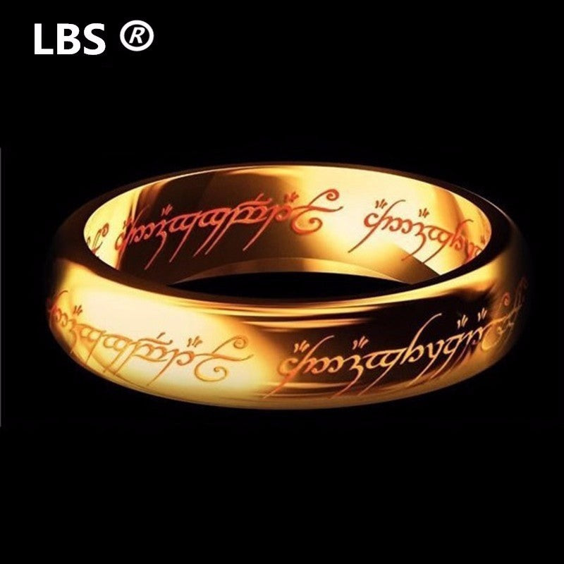 Zorcvens Midi Stainless Steel One Color Power Ring Gold Ring Wedding Ring Lovers Fashion Jewelry Women's