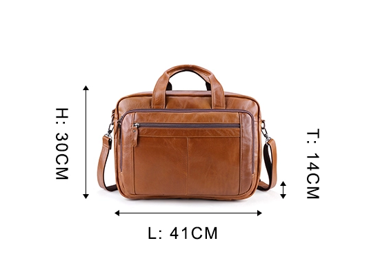 Leather Business Laptop Bag (17")