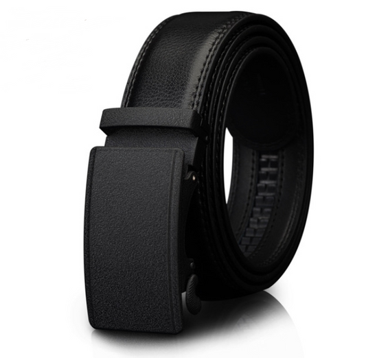 Men's Leather Belt With Automatic Buckle