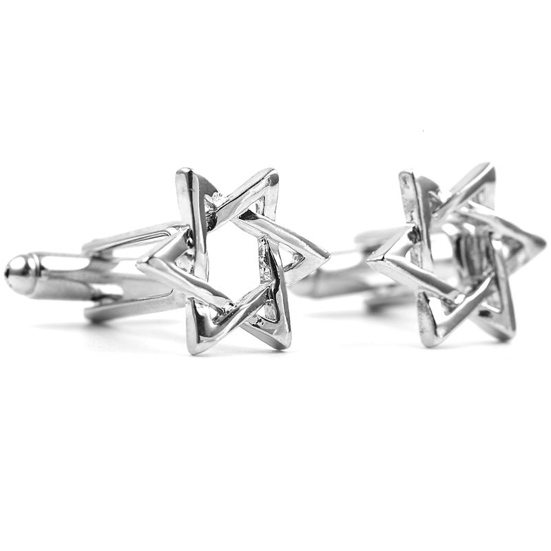 Fashion Six-Pointed Star Cufflinks