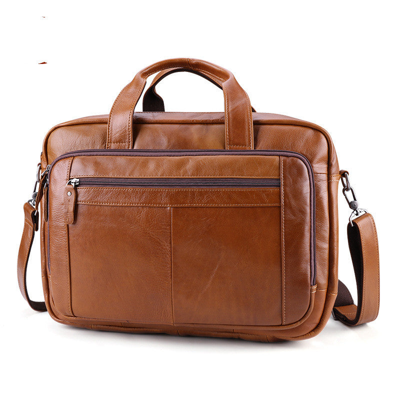 Leather Business Laptop Bag (17")