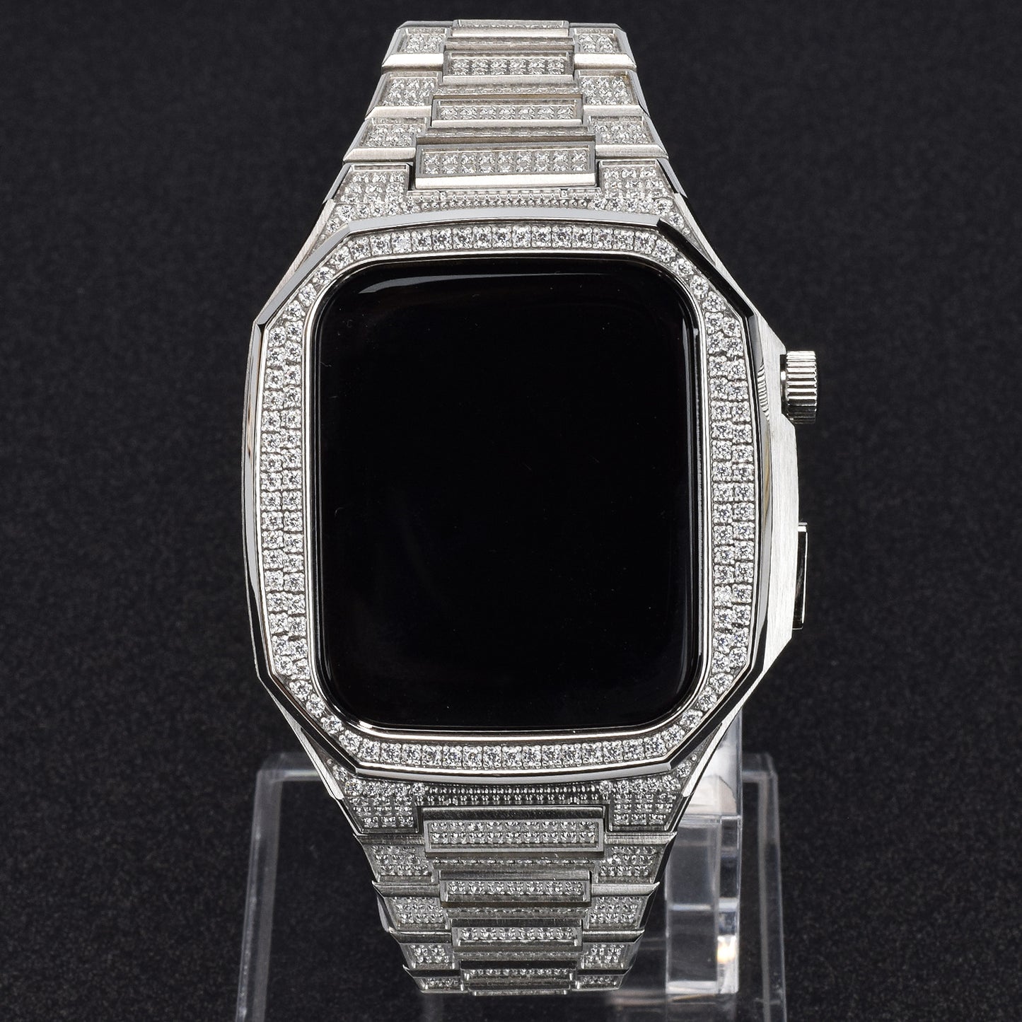 Stainless Steel Full Diamond Modified Watch Protective Case