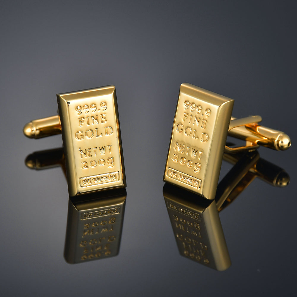 Gold Color Cufflinks Lettersmaple Leavesname Cuff Links For Mens French