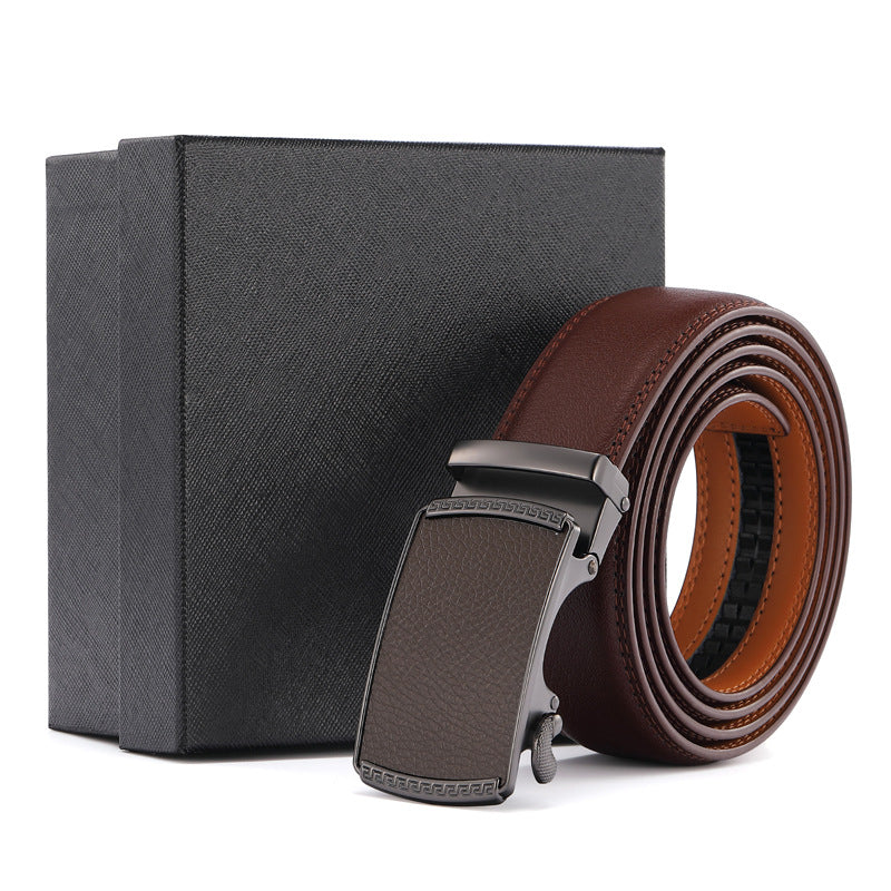 Fashion Automatic Buckle Leather Men's Belt