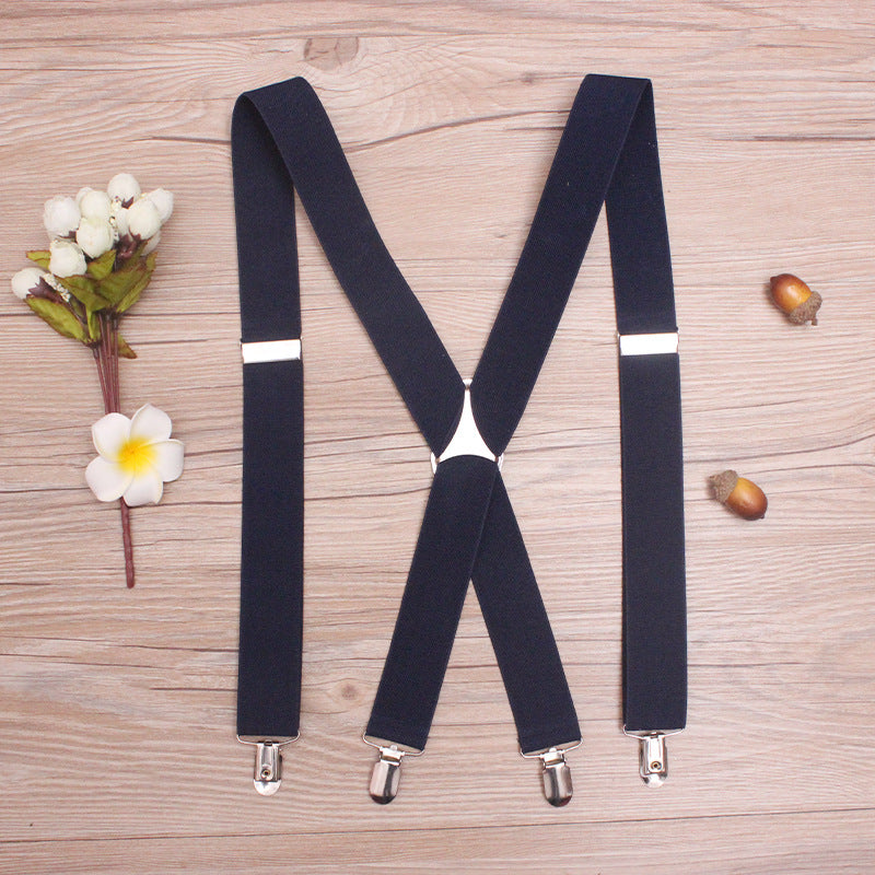 Men's Retro Trousers Suspenders Shirt Suspenders Clip Suspenders