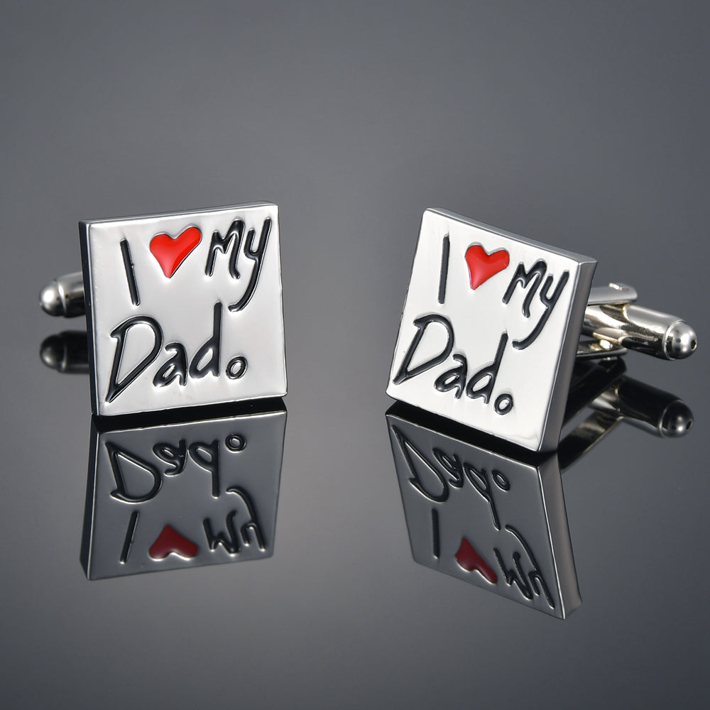 Love French Shirt Cufflinks Male Father'S Day Gift