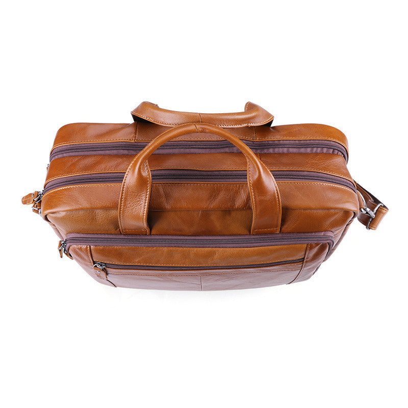 Leather Business Laptop Bag (17")