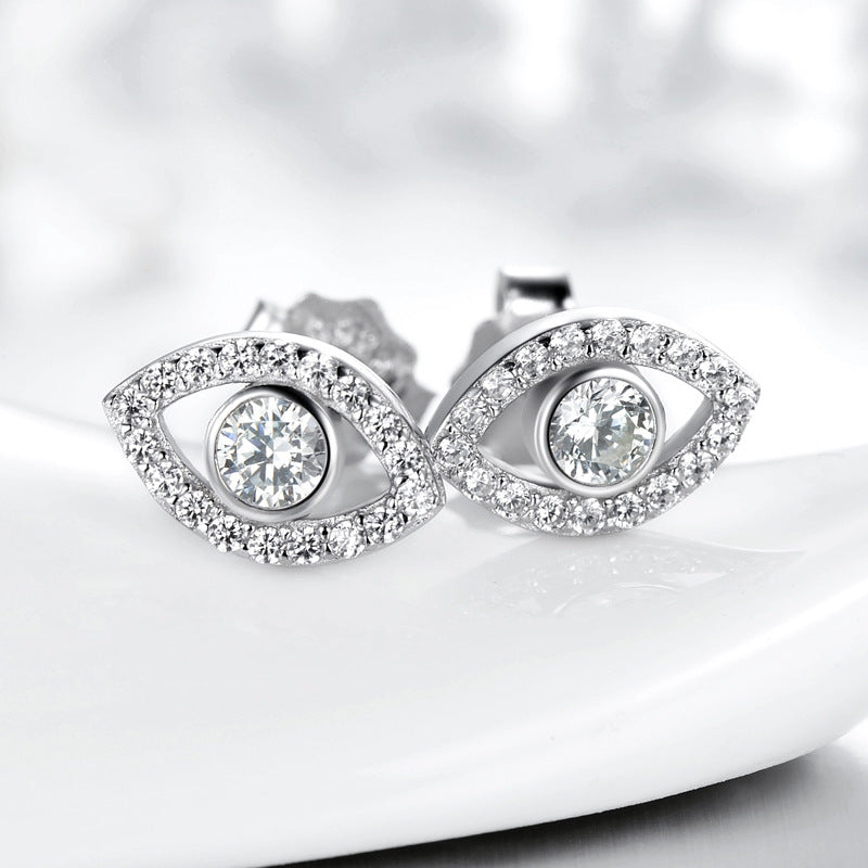 Full Diamond Temperament Online Celebrity Ins Wind Earrings