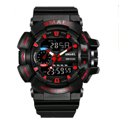 Fashion Sports Waterproof Double Display Men's Watch Multi-Function LED Electronic Watch