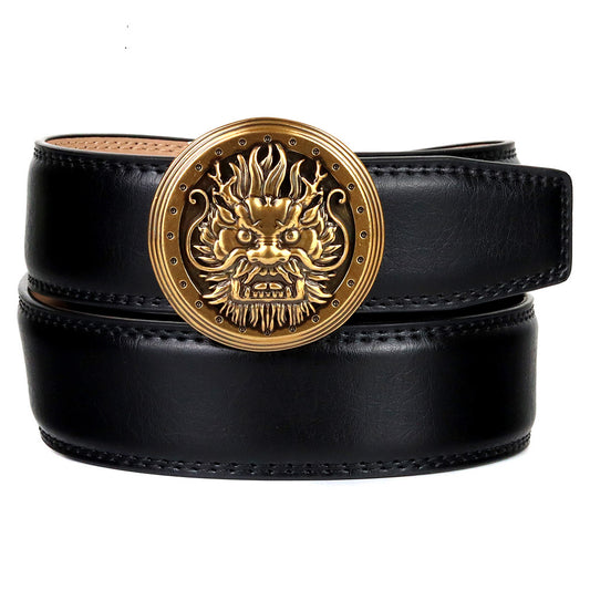 Men's Leather Fashion Automatic Buckle Belt