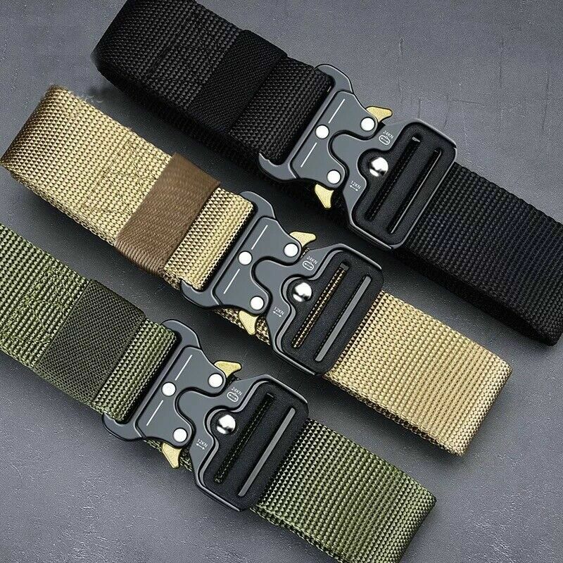 Premium Men Casual Military Belt Tactical Waistband Rescue Rigger Nylon Belt Usa