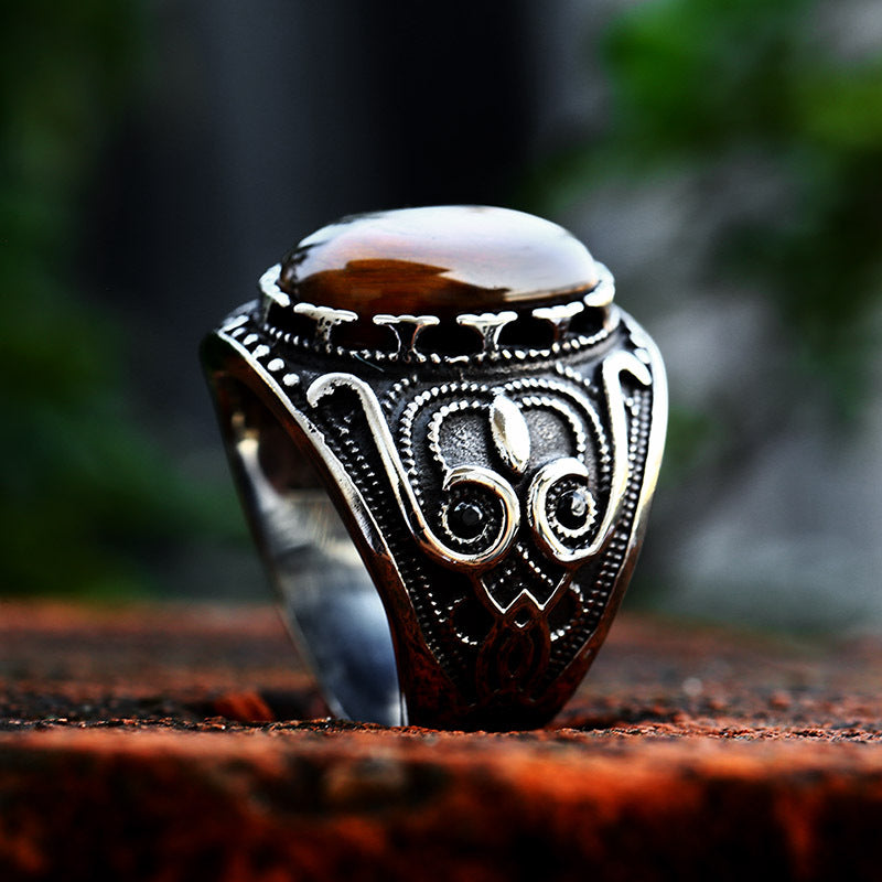 Fashion Vintage Titanium Steel Ring