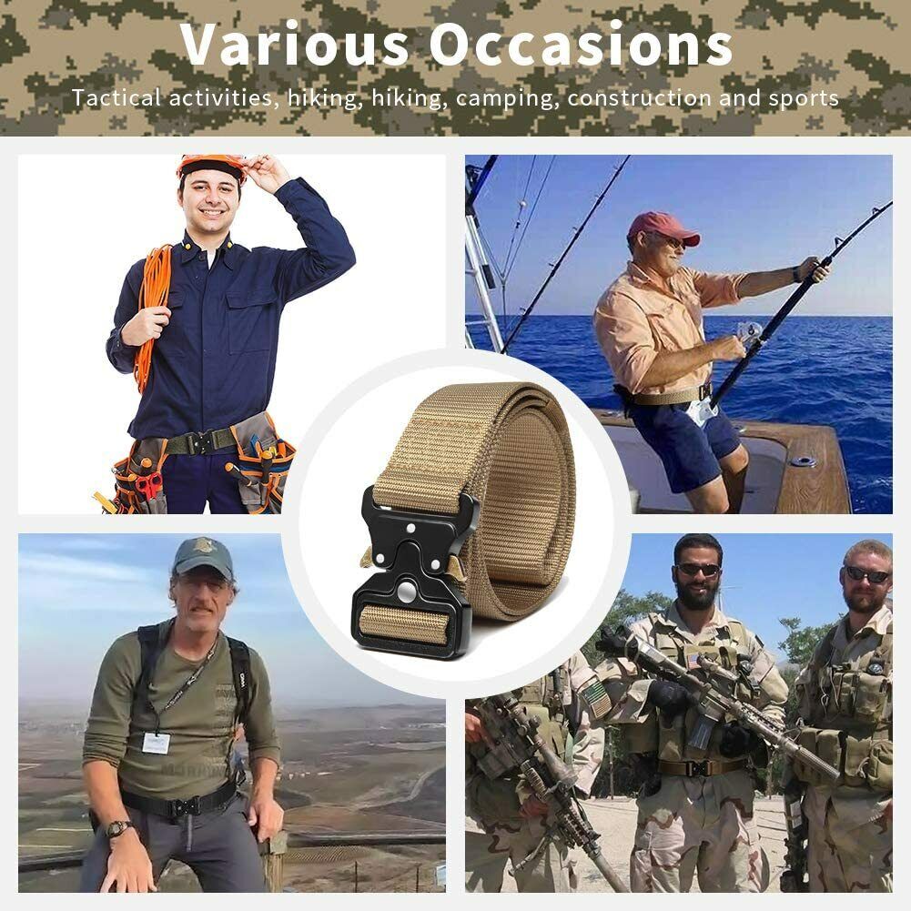 Premium Men Casual Military Belt Tactical Waistband Rescue Rigger Nylon Belt Usa