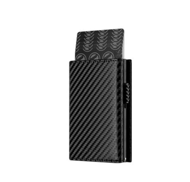 Multifunctional Carbon Fiber Microfiber Leather Card Sleeve