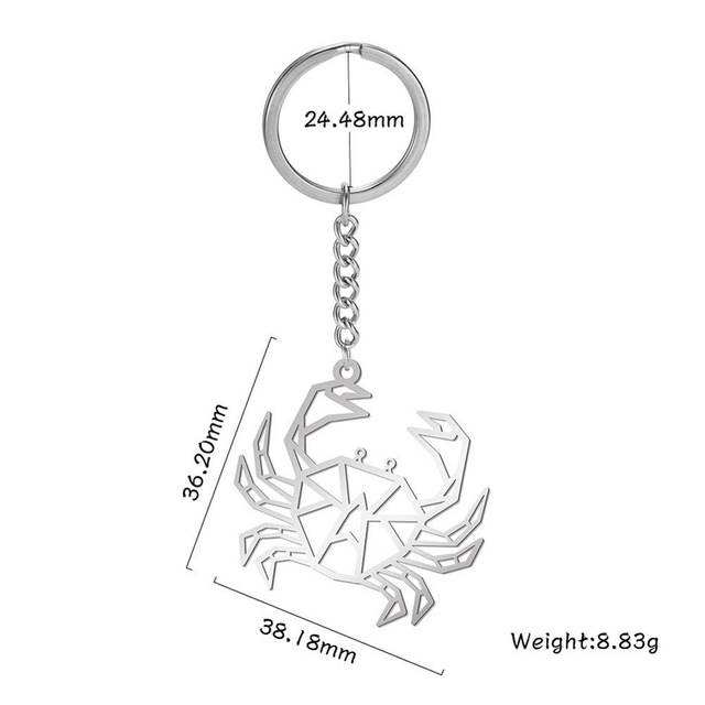 Steel Bear Rabbit Bird Key Ring For Men Wome