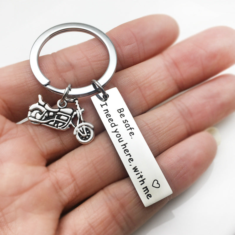 Stainless Steel Key Ring Drive Safe I Need You Here