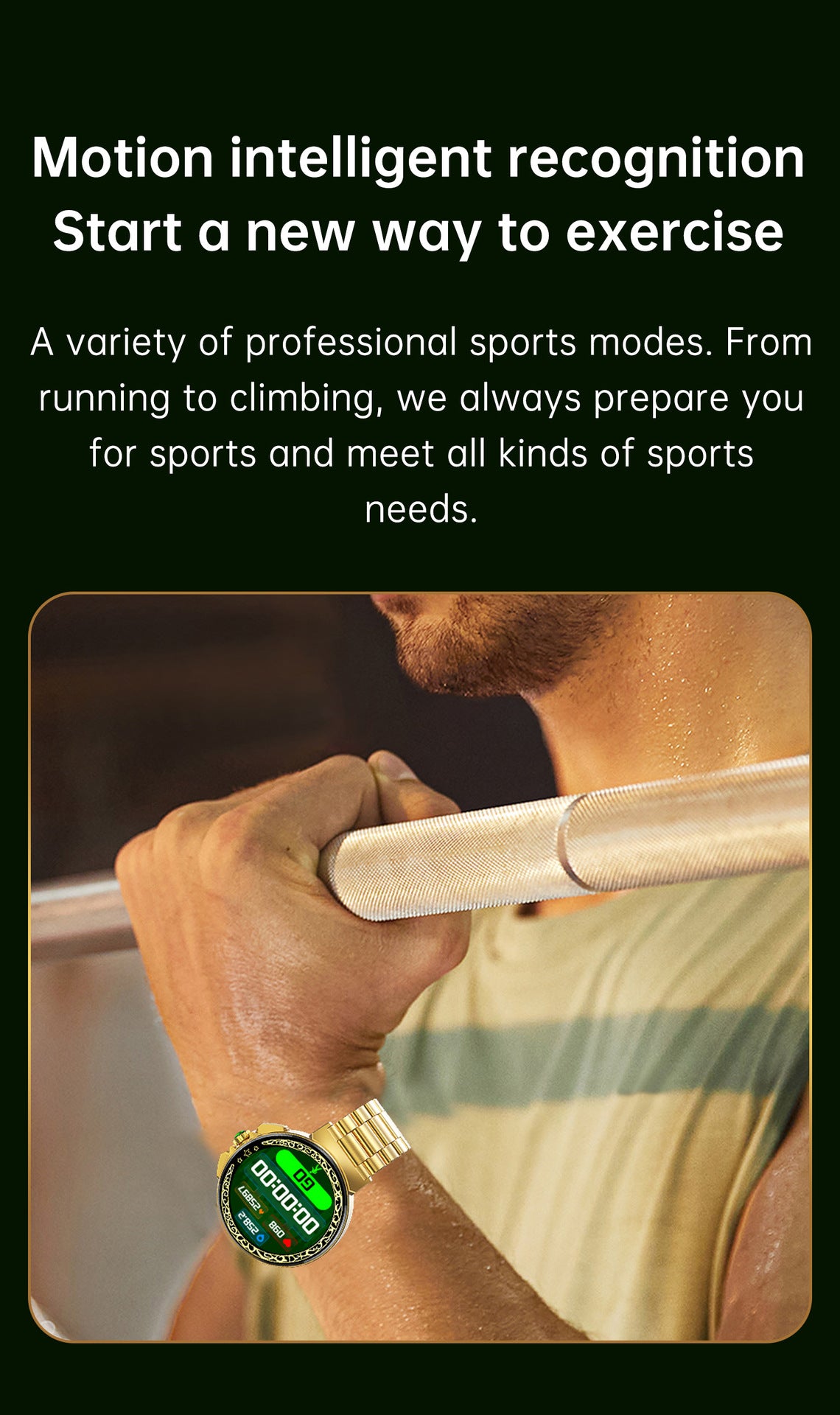 Celebrity Sports Watch With Health Monitoring And Bluetooth Calling