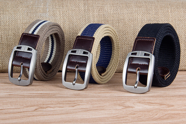 Pin Buckle Canvas Belt Casual