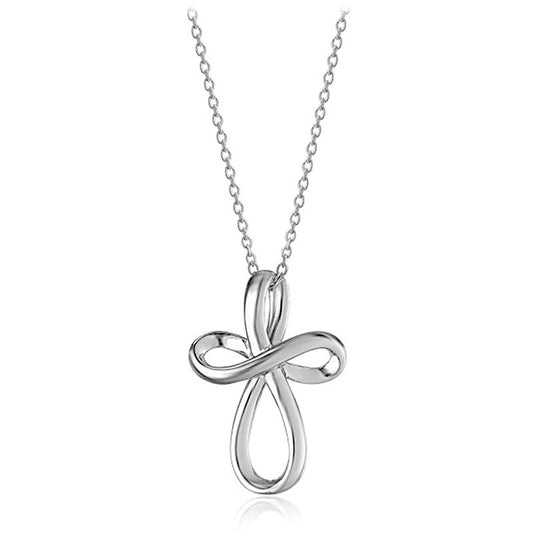 Simple Cross Hanging Clavicle Chain Necklace