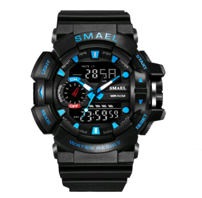 Fashion Sports Waterproof Double Display Men's Watch Multi-Function LED Electronic Watch