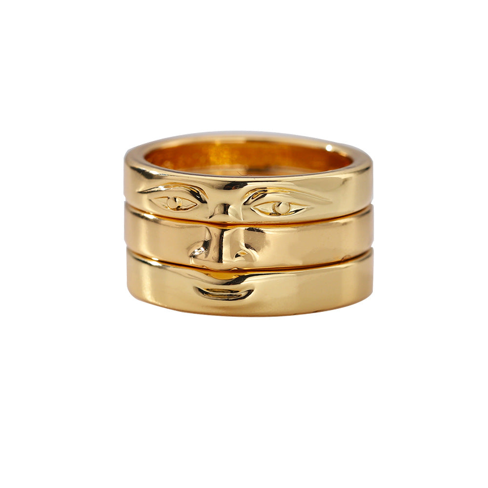 Hot Niche Design Touching Face Ring