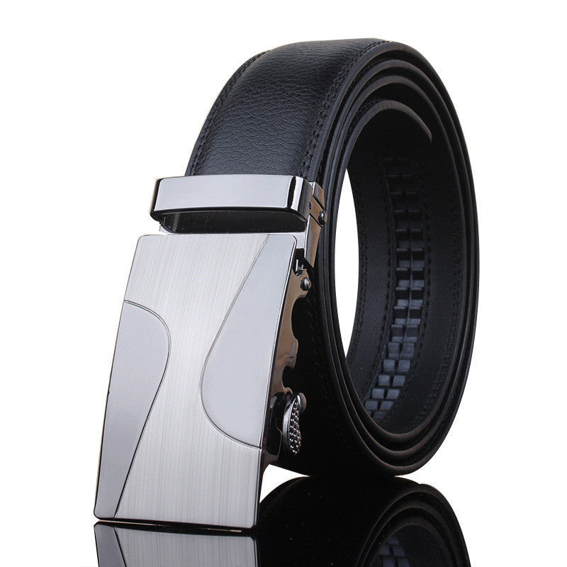 Men's Automatic Buckle Casual Leather Belt