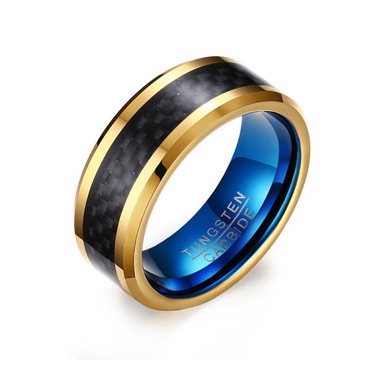 8MM Tungsten Steel Carbon Fiber Ring