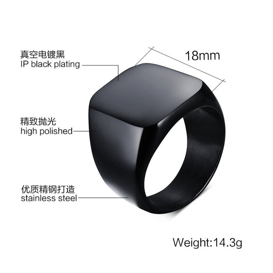 Our Simple Jinshengfeng Jewelry Ring Ring Light Titanium Three Colors Rc-294 Personality