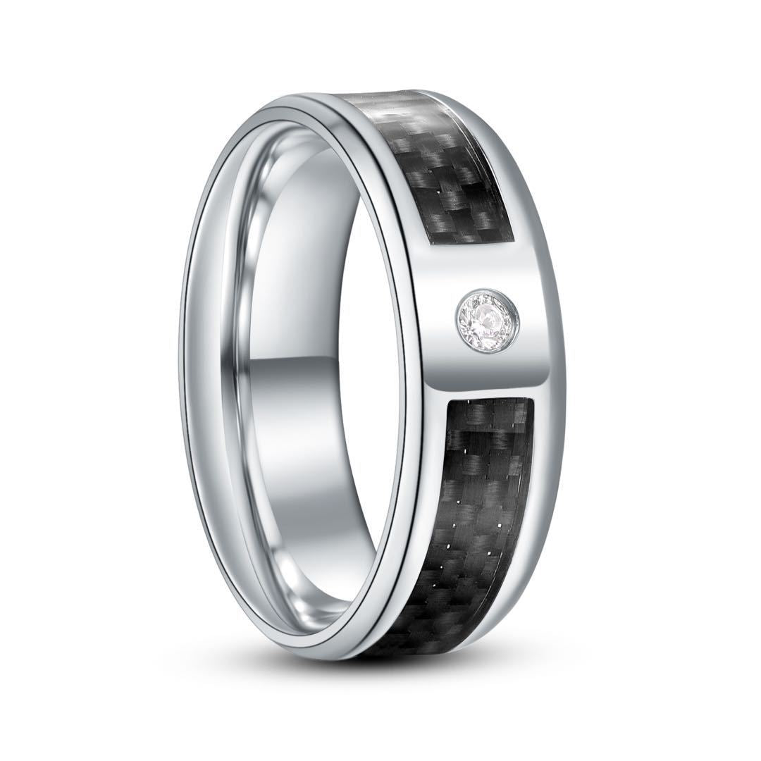 Titanium Steel Veneer Carbon Fiber Ring