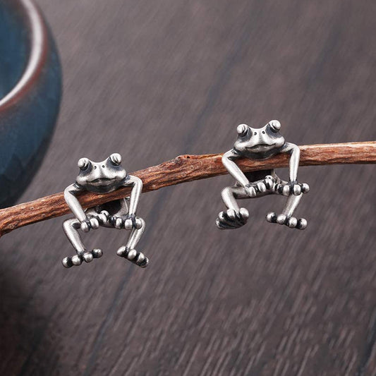 Cute Frog Earrings Funny Animal Earrings For Women Girls Stud Earrings Jewelry Gifts