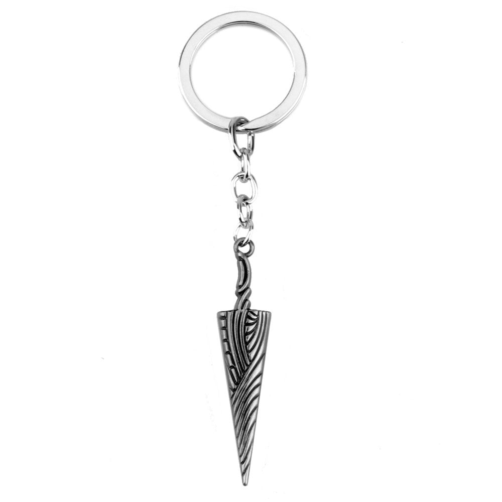 Silver Pure Nail Sabre Nail Keychain