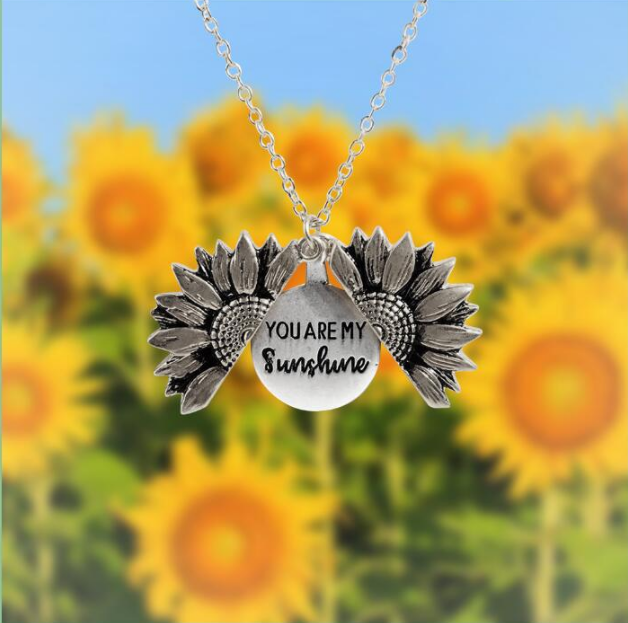 Double-Sided Alloy Flower Short Clavicle