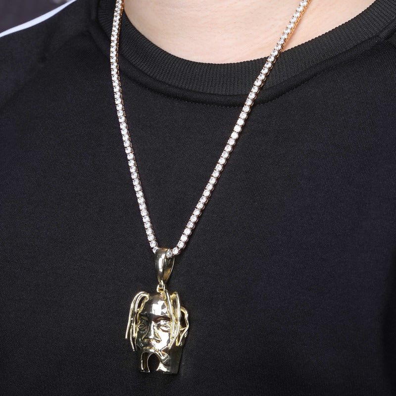 Hip Hop Head Necklace Pendant