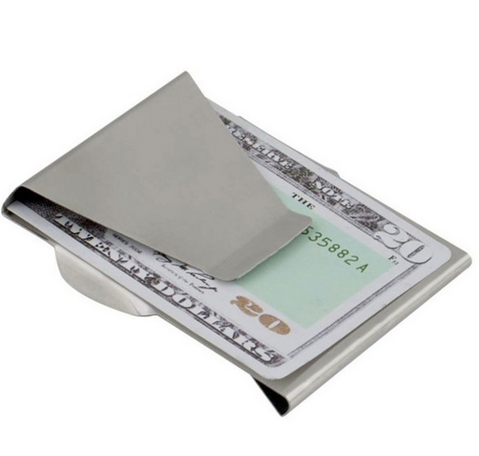 Stainless Steel Multi-Purpose Wallet Banknote Clip  Bank Card Holder  Wallet  Metal Wallet Us Dollar Clip