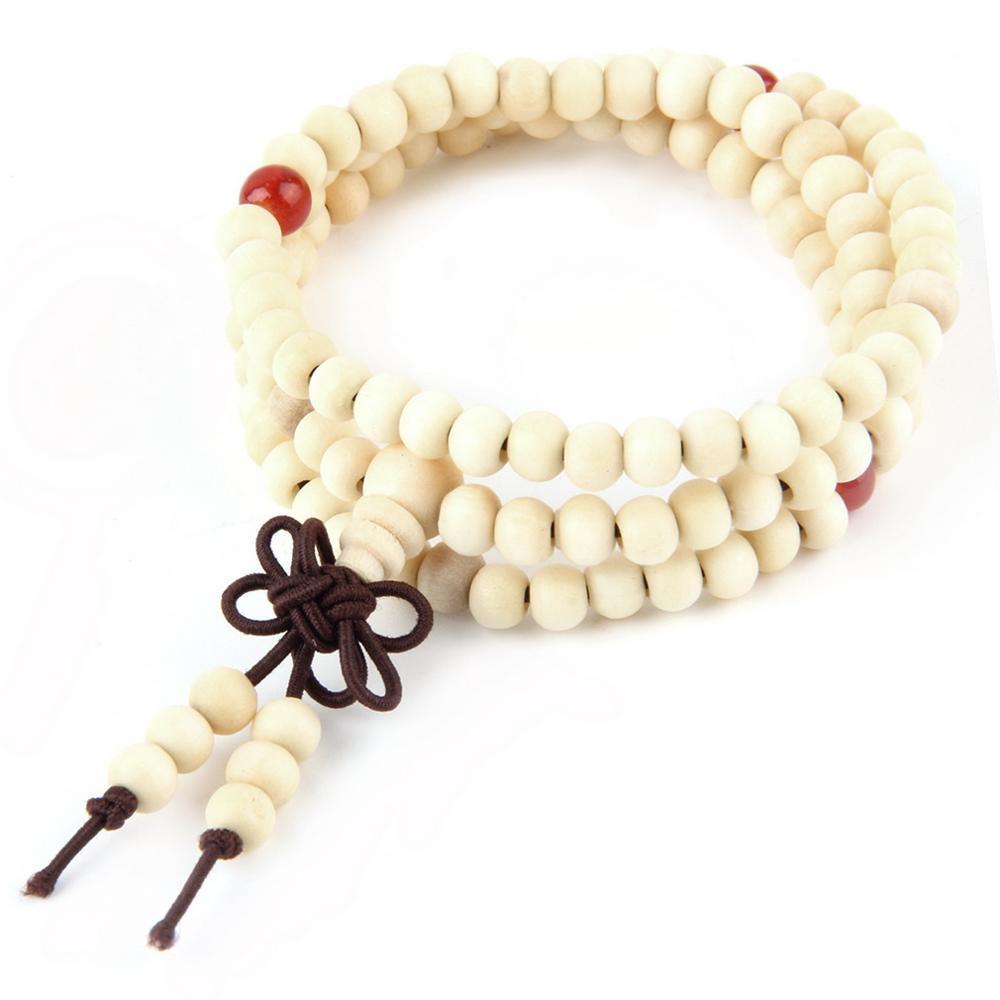 6Mm Natural Sandalwood Buddhist Buddha Meditation 108 Beads