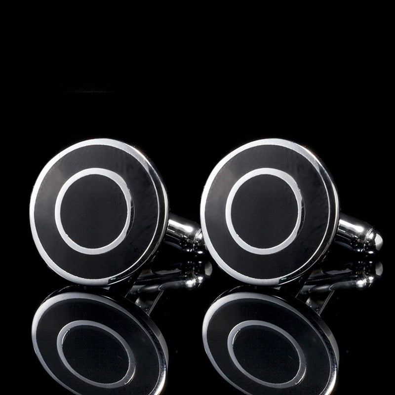 Square Men's Cufflinks Spot Simple French Cuff Buttons