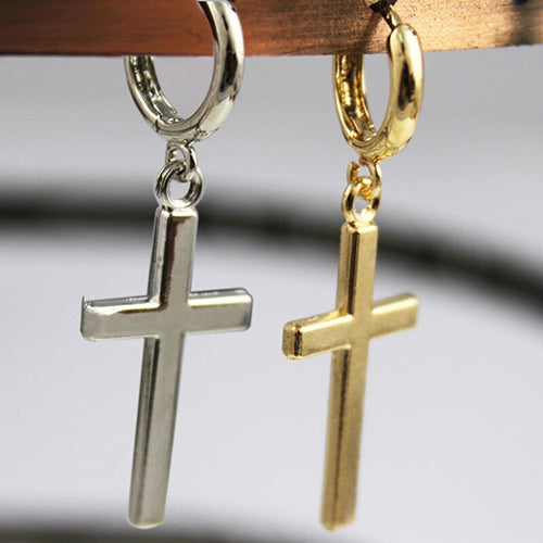 Glossy Cross Earrings