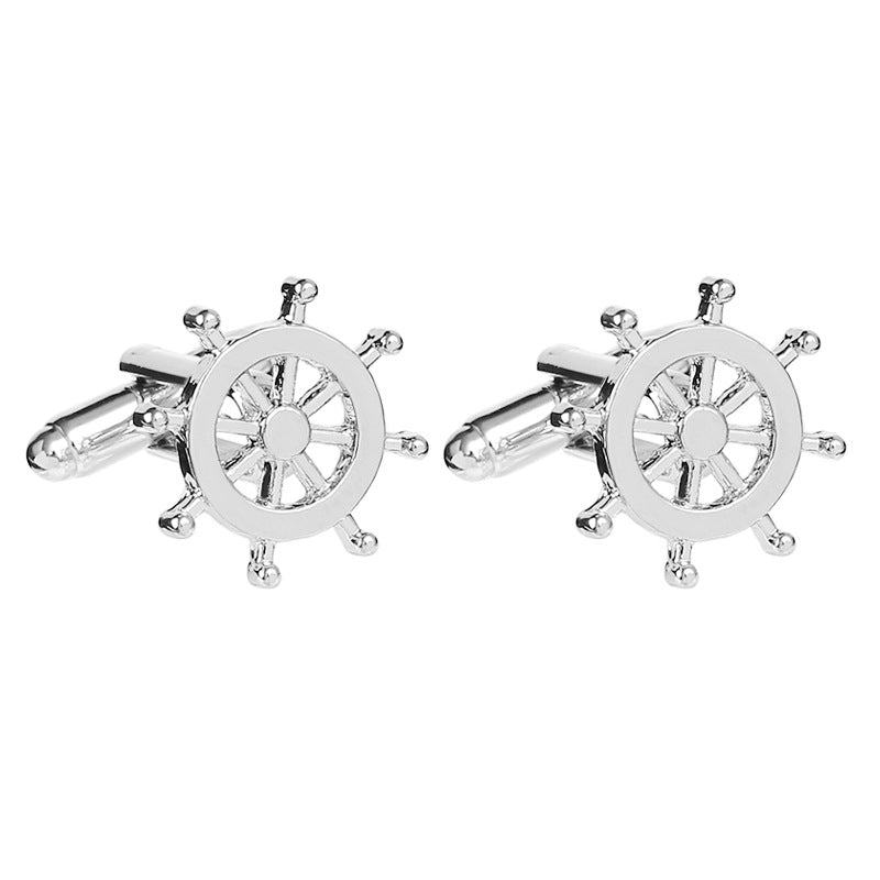 Hot Men's Sailing Personality Rudder Cufflinks