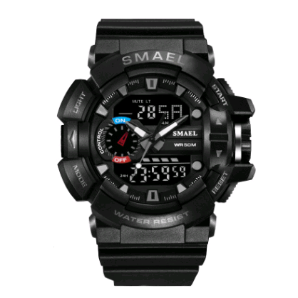 Fashion Sports Waterproof Double Display Men's Watch Multi-Function LED Electronic Watch